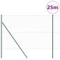 Preview: Zaun Set Set aus 2 Grün Metall 25m x 1.5m Langlebig Zaun Set