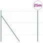 Preview: Bodenmontierter Sechseckzaun 25 x 1,5 m PVC-beschichteter Stahl