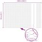 Preview: Bodenmontierter Sechseckzaun 25 x 1,5 m PVC-beschichteter Stahl