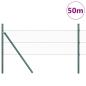 Preview: Bodenmontierter Sechseckzaun 50 x 0,5 m PVC-beschichteter Stahl