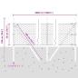 Preview: Bodenmontierter Sechseckzaun 50 x 0,5 m PVC-beschichteter Stahl