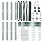 Preview: Sechseckiger Zaunbodenfixierung 50 x 1,2 m Grün Netz