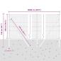Preview: Bodenmontierter Sechseckzaun 100 x 1 m PVC-beschichteter Stahl