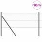 Preview: Bodenmontierter Sechseckzaun 10 x 0,6 m PVC-beschichteter Stahl