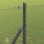 Preview: Bodenmontierter Sechseckzaun 10 x 1 m PVC-beschichteter Stahl