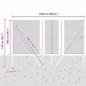 Preview: Bodenmontierter Sechseckzaun 25 x 1 m PVC-beschichteter Stahl
