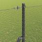 Preview: Bodenmontierter Sechseckzaun 25 x 1,5 m PVC-beschichteter Stahl
