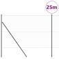 Preview: Bodenmontierter Sechseckzaun 25 x 1,5 m PVC-beschichteter Stahl