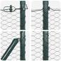 Preview: Bodenmontierter Sechseckzaun 50 x 0,4 m PVC-beschichteter Stahl