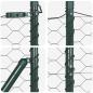 Preview: Bodenmontierter Sechseckzaun 50 x 1,2 m PVC-beschichteter Stahl