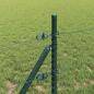 Preview: Bodenmontierter Sechseckzaun 100 x 0,4 m Grau Netz