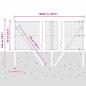 Preview: Bodenmontierter Sechseckzaun 100 x 0,6 m Grau Netz