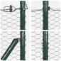 Preview: Bodenmontierter Sechseckzaun 100 x 1 m PVC-beschichteter Stahl