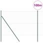Preview: Bodenmontierter Sechseckzaun 100 x 1,6 m Grau Netz