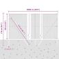 Preview: Bodenmontierter Sechseckzaun 100 x 1,6 m Grau Netz