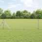 Preview: ARDEBO.de - Sechseckzaun 0.4x10 m verzinkter Stahl, Zaunpfosten 7 Stück Ø32 mm 80 cm verzinkter Stahl
