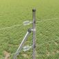 Preview: Sechseckzaun 0.4x10 m verzinkter Stahl, Zaunpfosten 7 Stück Ø32 mm 80 cm verzinkter Stahl