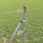 Preview: Bodenmontierter Sechseckzaun 10 x 0,6 m Verzinkter Stahl Silber