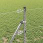 Preview: Bodenmontierter Sechseckzaun 10 x 0,6 m Verzinkter Stahl Silber