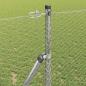 Preview: Bodenmontierter Sechseckzaun 10 x 1,2 m Verzinkter Stahl Silber