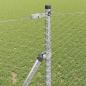 Preview: Bodenmontierter Sechseckzaun 10 x 1,2 m Verzinkter Stahl Silber