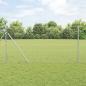 Preview: ARDEBO.de - Bodenmontierter Sechseckzaun 10 x 1,4 m Verzinkter Stahl Silber