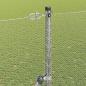 Preview: Bodenmontierter Sechseckzaun 10 x 1,6 m Verzinkter Stahl Silber