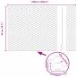 Preview: Bodenmontierter Sechseckzaun 25 x 0,5 m Verzinkter Stahl Silber