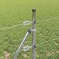 Preview: Sechseckzaun mit 13 Pfosten Silber 0,5x25 m Verzinkter Stahl