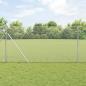 Preview: ARDEBO.de - Bodenmontierter Sechseckzaun 25 x 1 m Verzinkter Stahl Silber