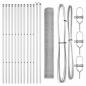 Preview: Zaunset Set aus 2 Verzinkter Stahl 25 m Langlebig Outdoor Zaun
