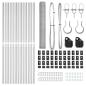 Preview: Zaunset Set aus 2 Verzinkter Stahl 25 m Langlebig Outdoor Zaun