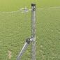 Preview: Bodenmontierter Sechseckzaun 25 x 1,2 m Verzinkter Stahl Silber