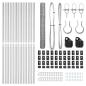 Preview: Zaun Set Set von 2 Verzinkter Stahl 25 x 1,2 m Langlebig