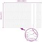 Preview: Bodenmontierter Sechseckzaun 25 x 1,2 m Verzinkter Stahl Silber