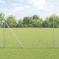 Preview: ARDEBO.de - Bodenmontierter Sechseckzaun 25 x 1,6 m Verzinkter Stahl Silber