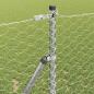 Preview: Bodenmontierter Sechseckzaun 50 x 1,2 m Verzinkter Stahl Silber