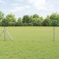 Preview: ARDEBO.de - Hexagonzaun 0,4x100 m Feuerverzinkter Stahl, Zaunpfosten 13 Stück Ø32 mm 80 cm Feuerverzinkter Stahl