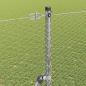 Preview: Sechseck-Zaun 1,5x100 m aus verzinktem Stahl, Zaunpfosten 13 Stück Ø32 mm 200 cm aus verzinktem Stahl