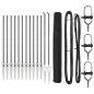 Preview: Zaun Set Set aus 2 Grau Metall Standard Langlebig
