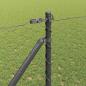 Preview: Zaun Set Set aus 2 Grau Metall Standard Langlebig