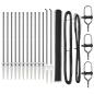 Preview: Zaunset Set aus 2 Grau Metall 25 x 1,5 m Langlebig