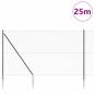 Preview: Zaunset Set aus 2 Grau Metall 25 x 1,5 m Langlebig