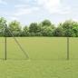 Preview: ARDEBO.de - Zaunset Set aus 2 Grau Metall, PVC-beschichteter Draht 25 x 1,5 m