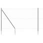 Preview: Zaunset Set aus 2 Grau Metall, PVC-beschichteter Draht 25 x 1,5 m