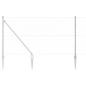 Preview: Zaun Set 2er Set Feuerverzinkter Stahl 25 x 1 m Industrie