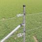 Preview: Sechseckzaun 1x100 m Feuerverzinkter Stahl, Zaunpfosten mit Spieß 13 Stück Ø32 mm 120 cm Feuerverzinkter Stahl