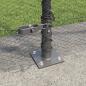 Preview: Zaun Set Set aus 2 Grau Pulverbeschichteter Stahl 25 x 1,5 m