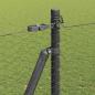 Preview: Zaunset Set aus 2 Grau Metall 25 x 1,5 m Langlebig