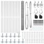 Preview: Zaun Set Set aus 2 Feuerverzinkter Stahl 25 x 1,5 m Langlebig